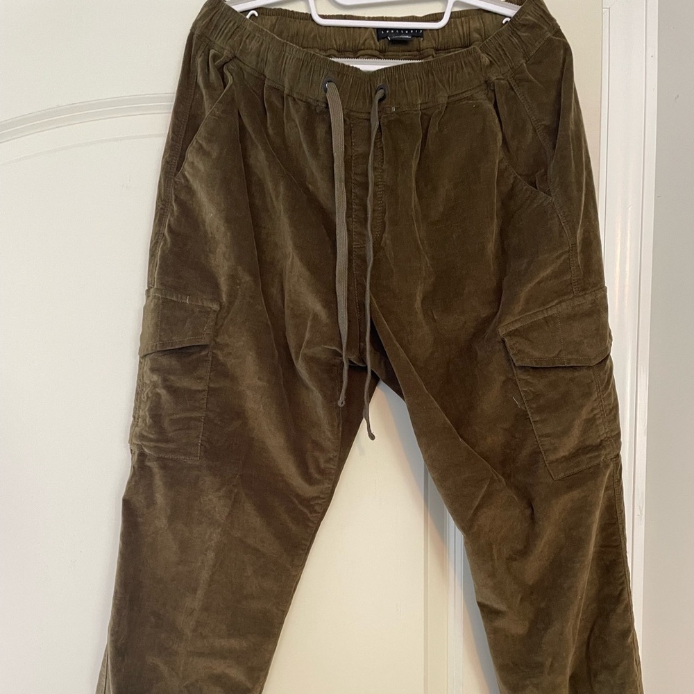 Sanctuary olive green pinwhale joggers XL